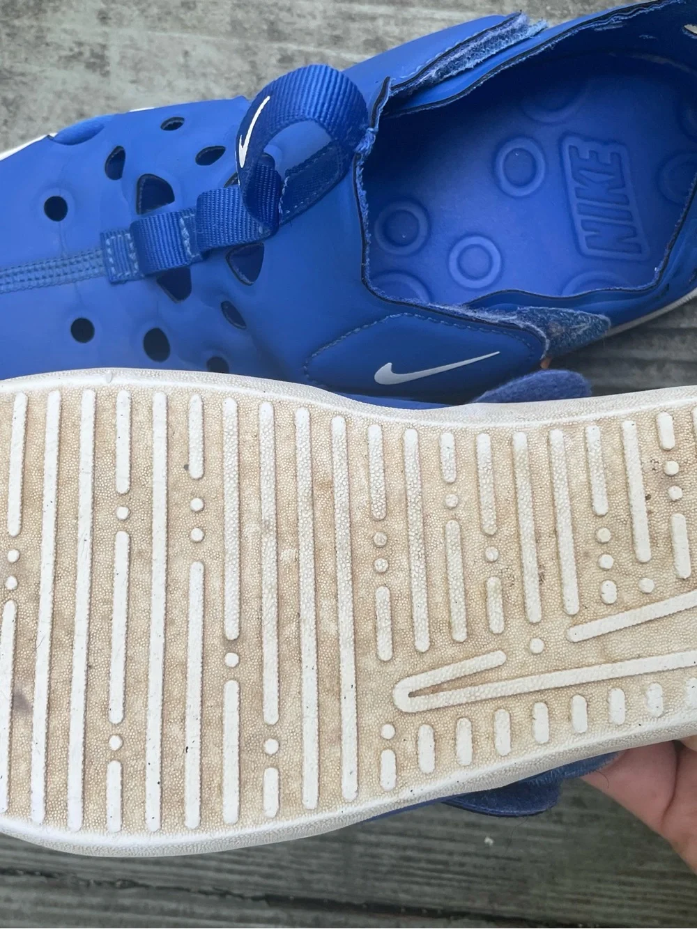 Nike Kids Royal Blue Water Clog Sandals size 1 kids